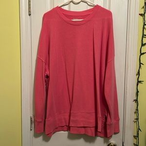 Pink oversized sweatshirt